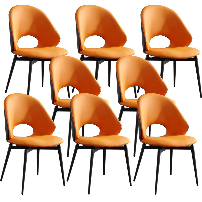 Home Armless Dining Chairs Dining Room Open Back Dining Side Chair