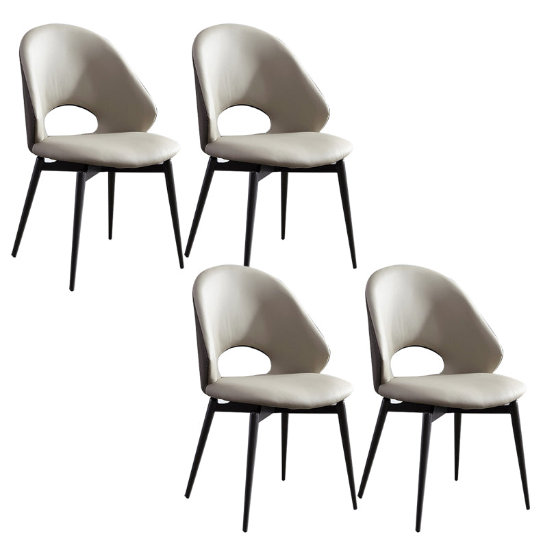 Home Armless Dining Chairs Dining Room Open Back Dining Side Chair