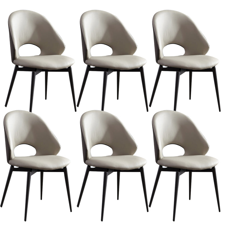 Home Armless Dining Chairs Dining Room Open Back Dining Side Chair