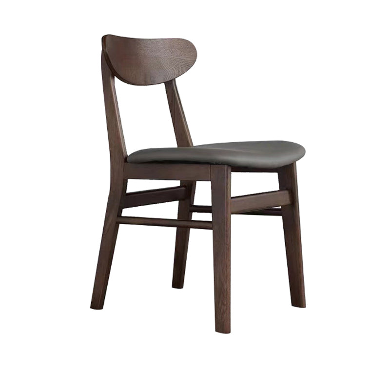 Solid Wood Side Chair Open Back Contemporary Kitchen Dining Chair