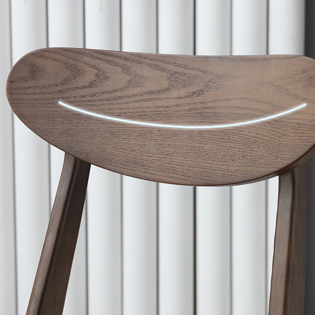 Solid Wood Side Chair Open Back Contemporary Kitchen Dining Chair