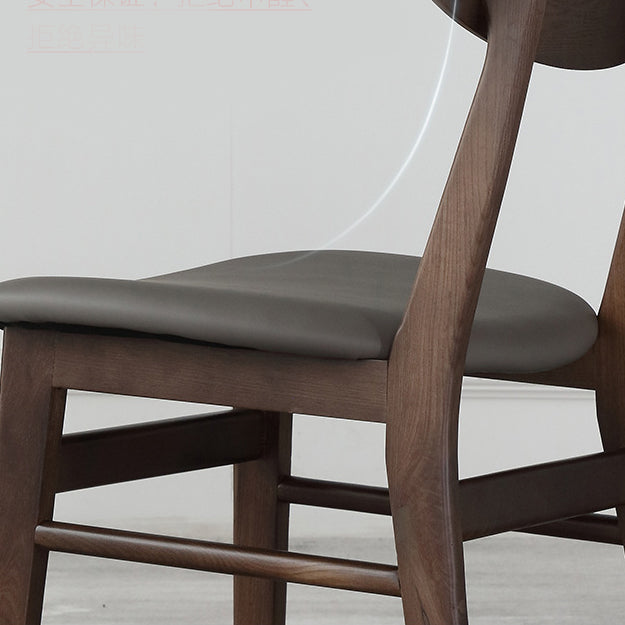 Solid Wood Side Chair Open Back Contemporary Kitchen Dining Chair