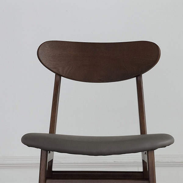 Solid Wood Side Chair Open Back Contemporary Kitchen Dining Chair