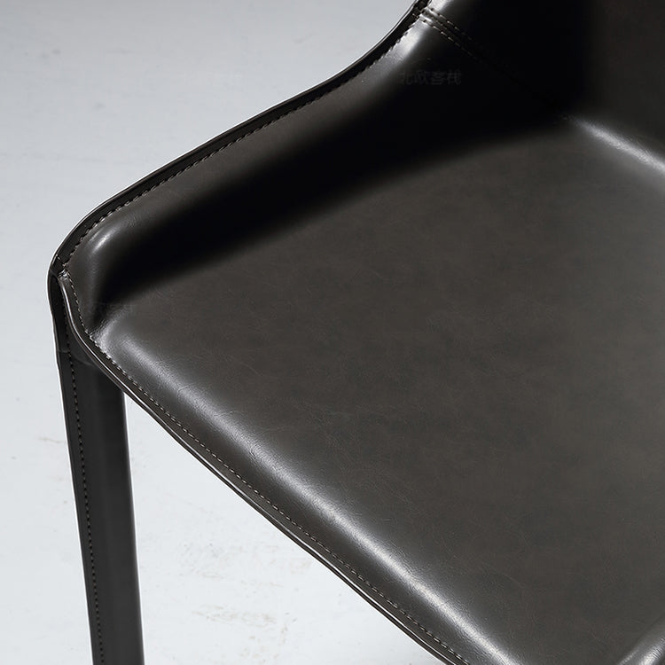 Industrial Kitchen Dining Side Chair Parsons Chair in Black Finish