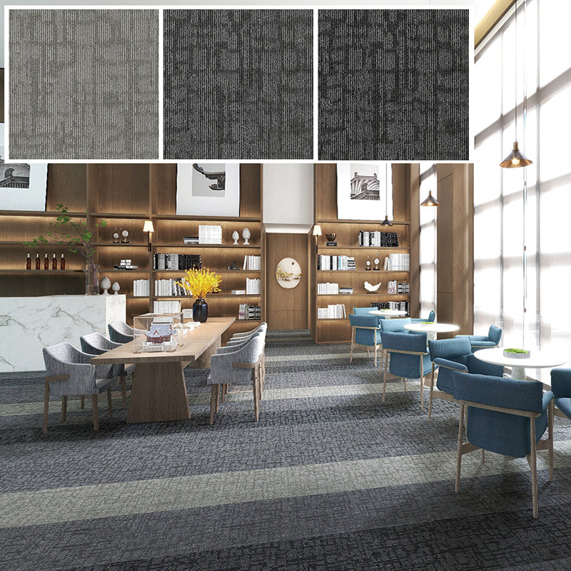 Carpet Tile Fade Resistant Non-Skid Solid Color Loose Lay Carpet Tile Bedroom