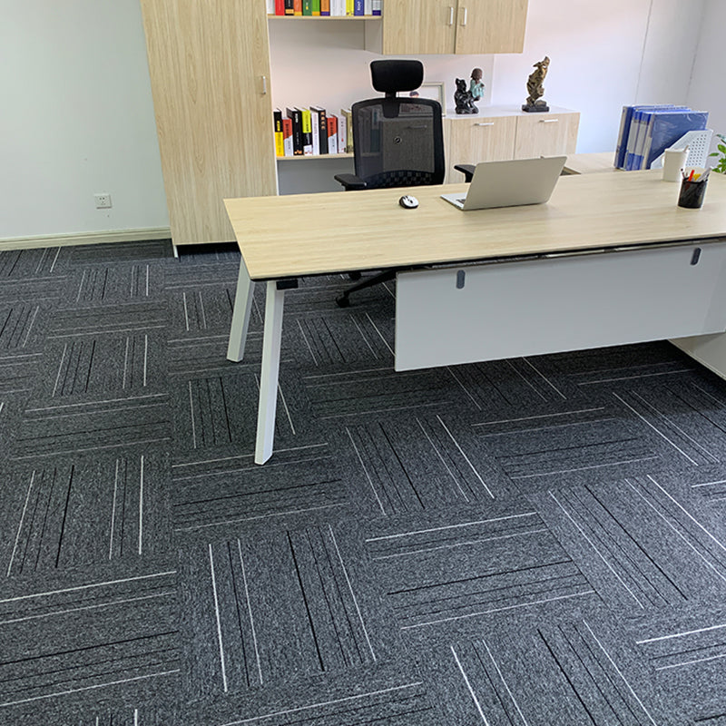 Carpet Tile Fade Resistant Non-Skid Solid Color Loose Lay Carpet Tile Bedroom