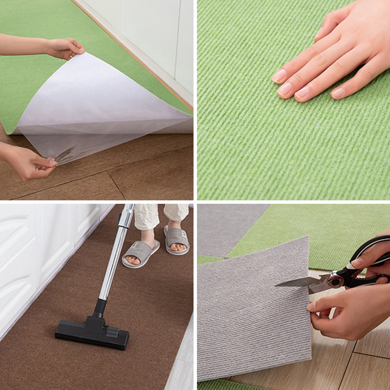 Carpet Tile Fade Resistant Solid Color Self-Stick Carpet Tiles Living Room