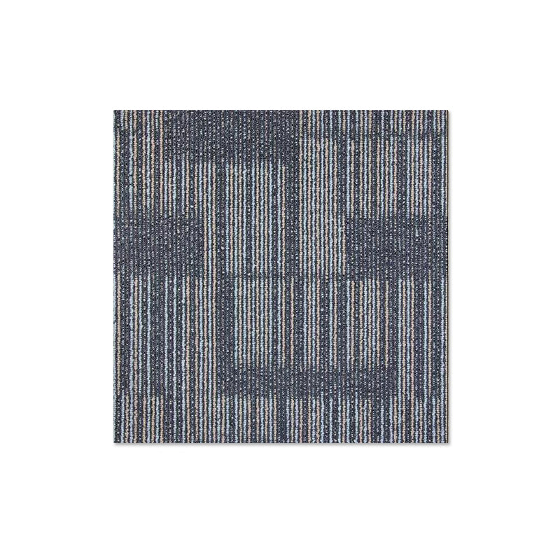 Carpet Tile Non-Skid Fade Resistant Geometry Loose Lay Carpet Tiles Bedroom