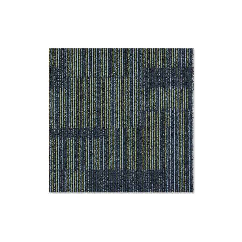 Carpet Tile Non-Skid Fade Resistant Geometry Loose Lay Carpet Tiles Bedroom