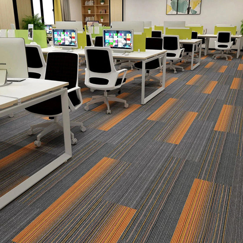 Carpet Tile Non-Skid Fade Resistant Geometry Self Peel and Stick Carpet Tiles Living Room