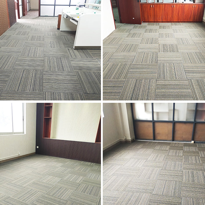 Carpet Tile Non-Skid Fade Resistant Geometry Self Peel and Stick Carpet Tiles Living Room