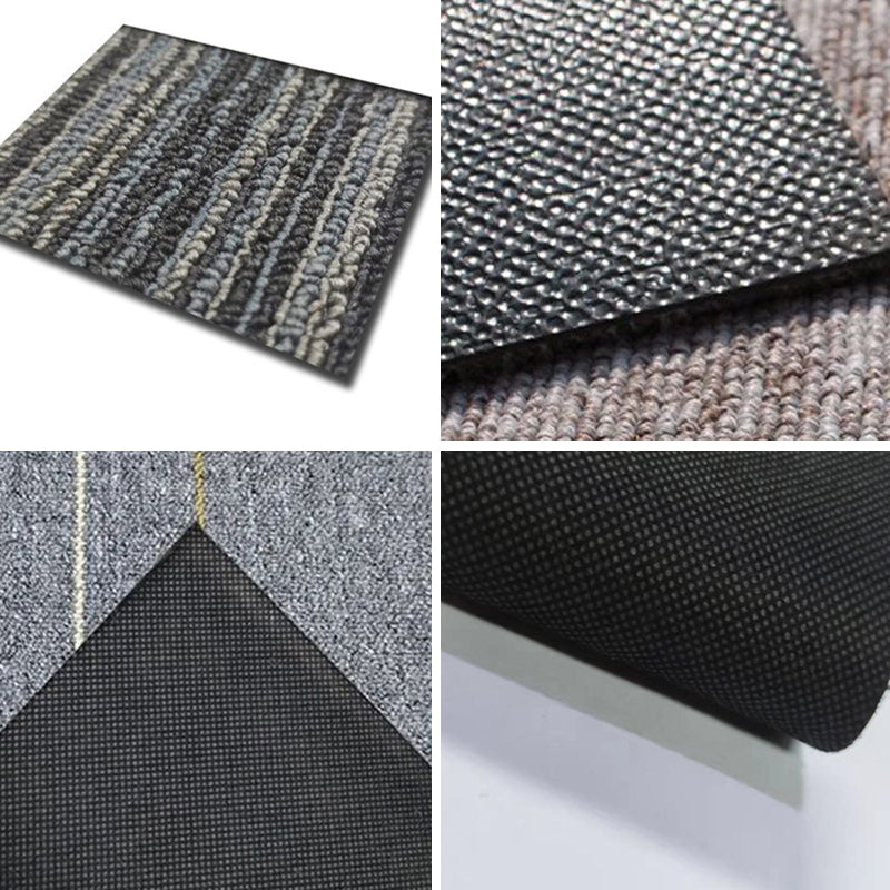 Carpet Tile Non-Skid Fade Resistant Geometry Self Peel and Stick Carpet Tiles Living Room