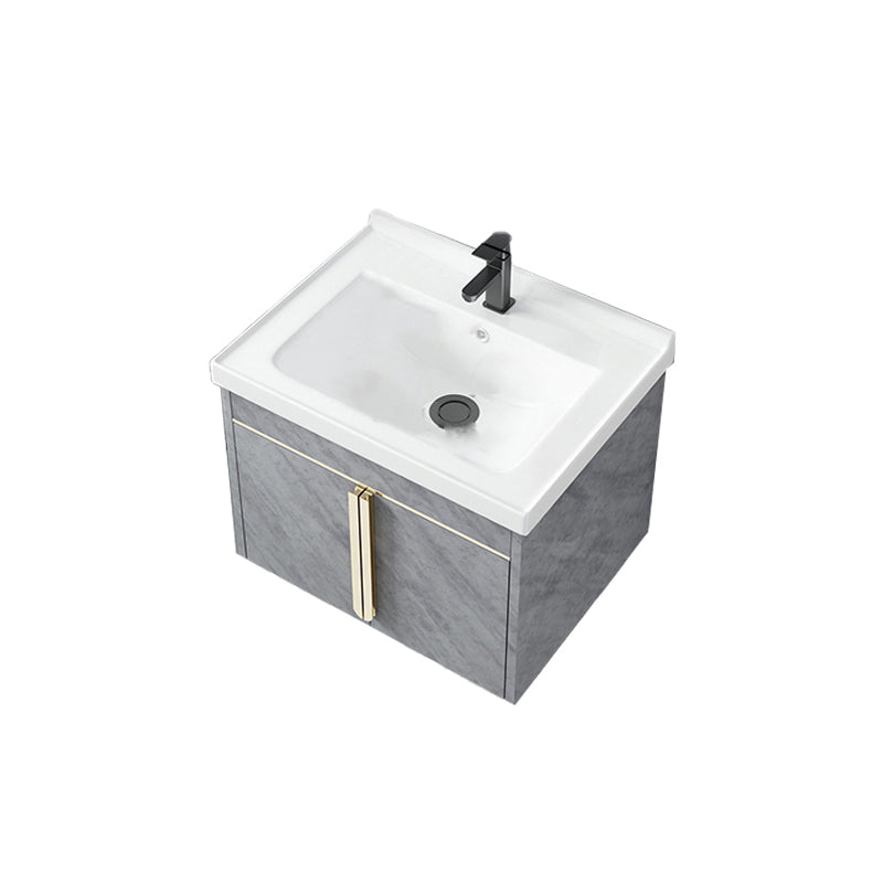 Contemporary Sink Vanity Mirror Cabinet Wall Mount Vanity Cabinet with Storage Shelving