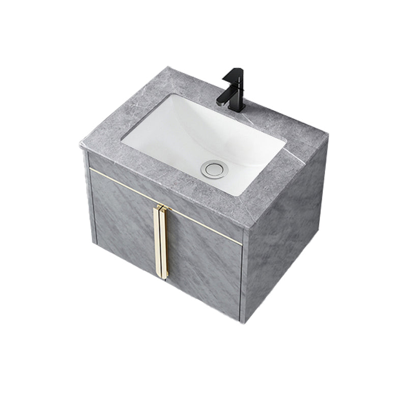 Contemporary Sink Vanity Mirror Cabinet Wall Mount Vanity Cabinet with Storage Shelving