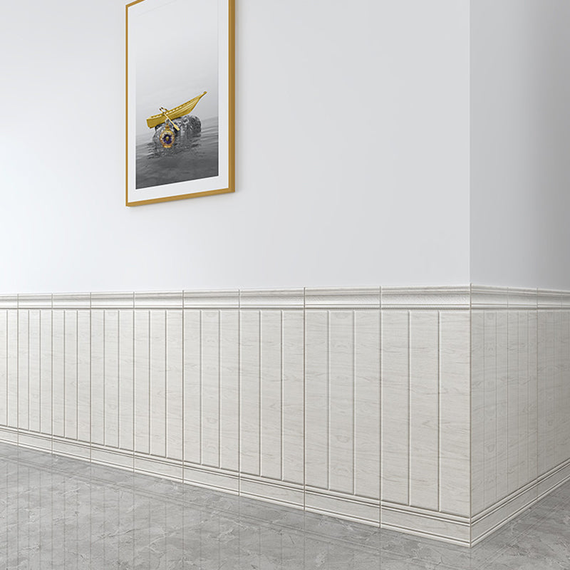 Industrial Wall Plank 3D Wood Grain Bathroom Living Room Wall Panels Set of 10