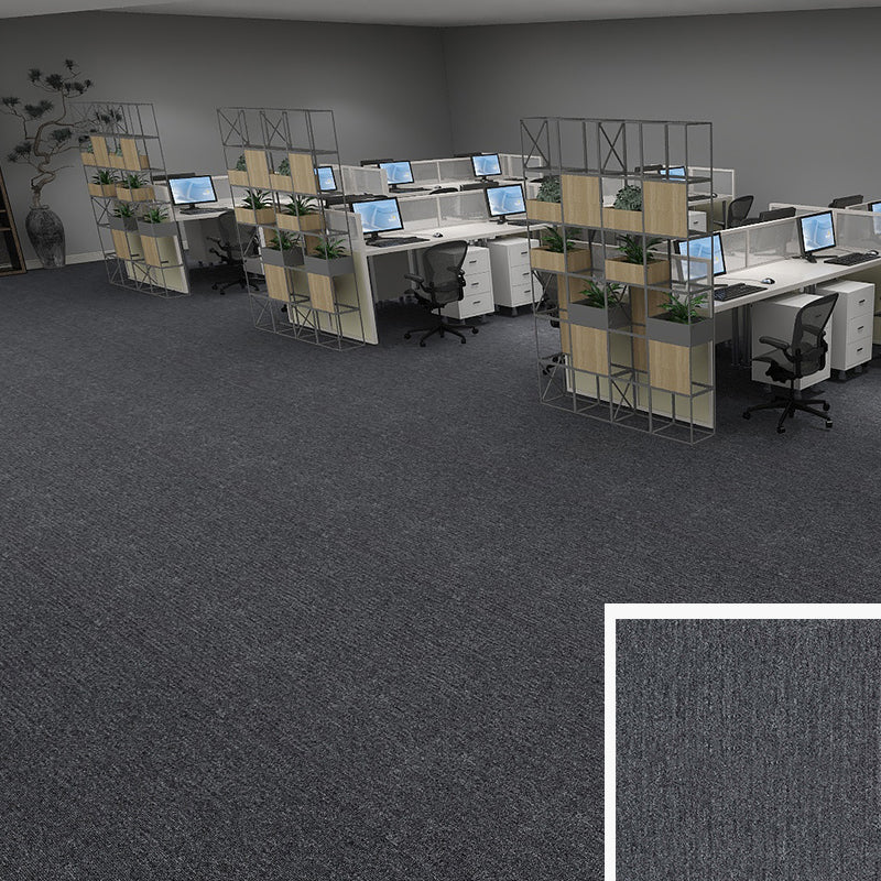 Modern Level Loop Carpet Tiles Solid Color Non-Skid Tiles and Carpet
