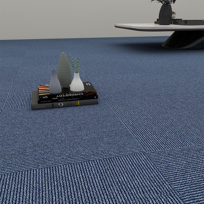 Modern Level Loop Carpet Tiles Solid Color Non-Skid Tiles and Carpet