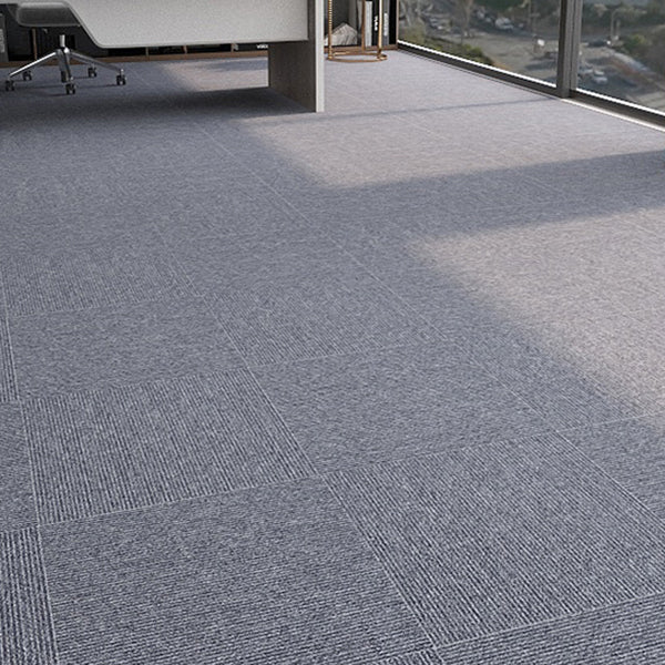 Modern Level Loop Carpet Tiles Solid Color Non-Skid Tiles and Carpet