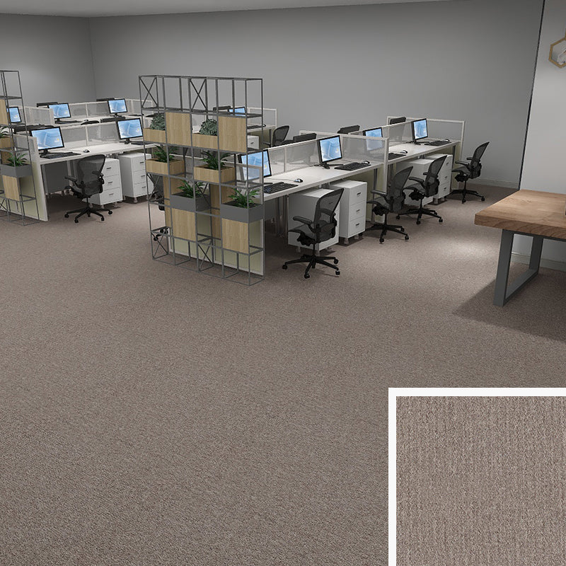 Modern Level Loop Carpet Tiles Solid Color Non-Skid Tiles and Carpet
