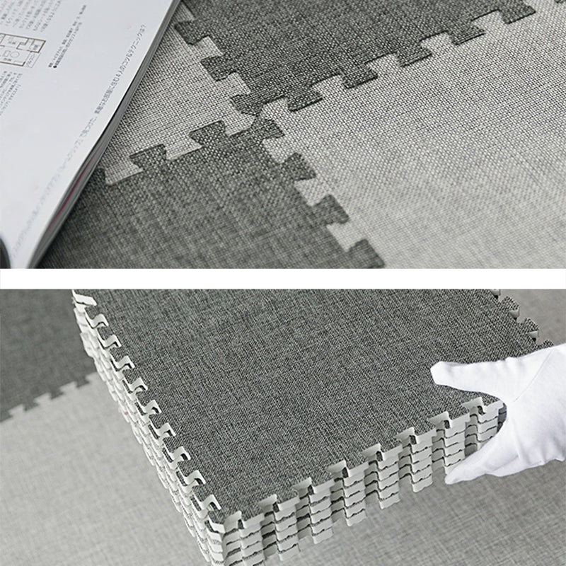 Carpet Tile Fade Resistant Non-Skid Solid Color Interlocking Carpet Tile Living Room