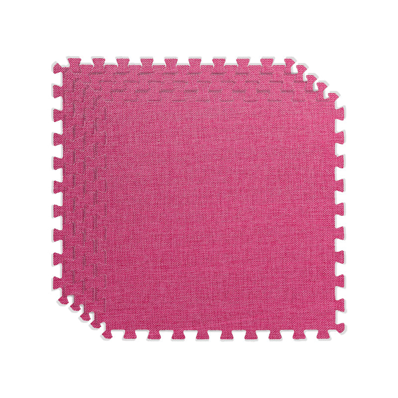 Carpet Tile Fade Resistant Non-Skid Solid Color Interlocking Carpet Tile Living Room