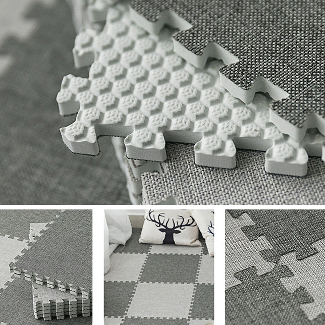 Carpet Tile Fade Resistant Non-Skid Solid Color Interlocking Carpet Tile Living Room