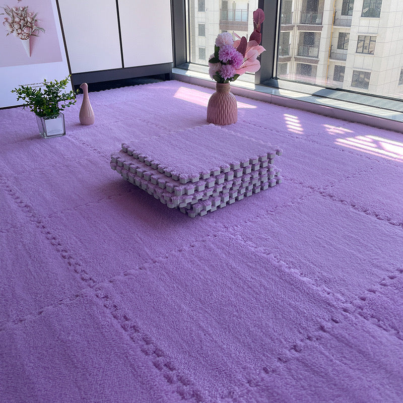 Multi-Color Level Loop Carpet Tile Non-Skid Interlocking Bedroom Carpet Tiles