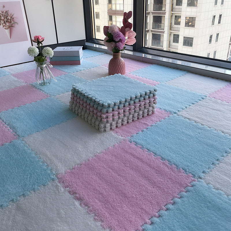 Multi-Color Level Loop Carpet Tile Non-Skid Interlocking Bedroom Carpet Tiles