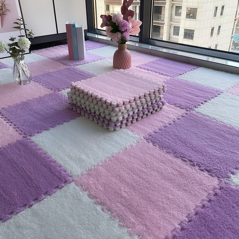 Multi-Color Level Loop Carpet Tile Non-Skid Interlocking Bedroom Carpet Tiles