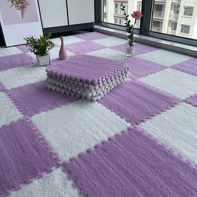 Multi-Color Level Loop Carpet Tile Non-Skid Interlocking Bedroom Carpet Tiles