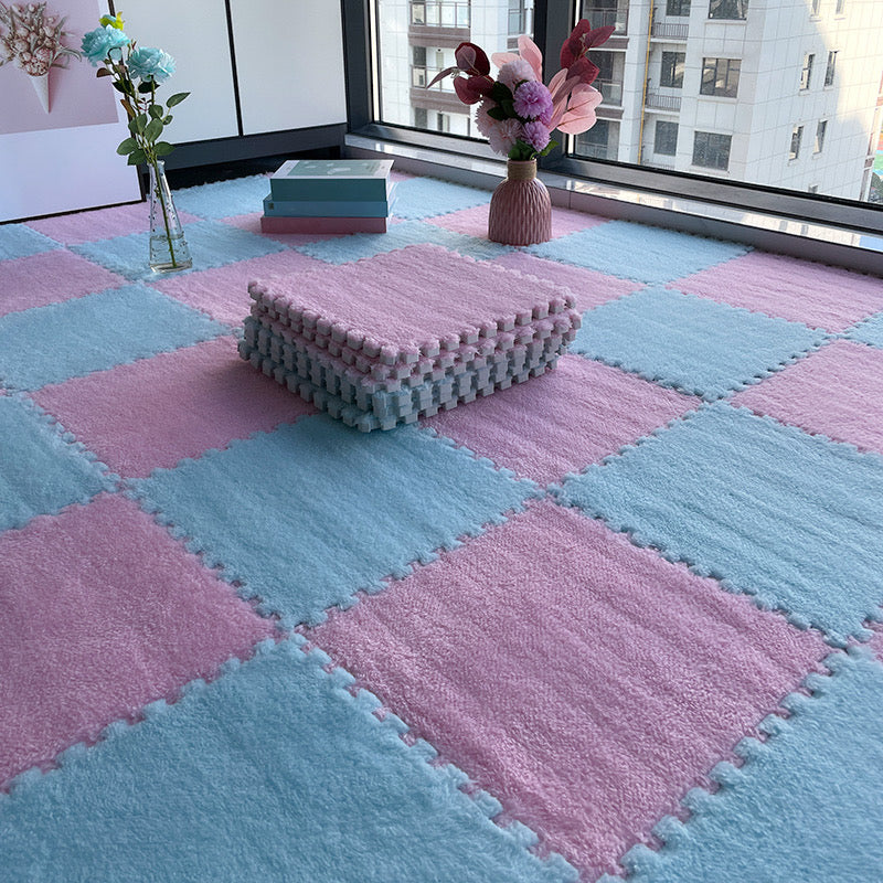 Multi-Color Level Loop Carpet Tile Non-Skid Interlocking Bedroom Carpet Tiles