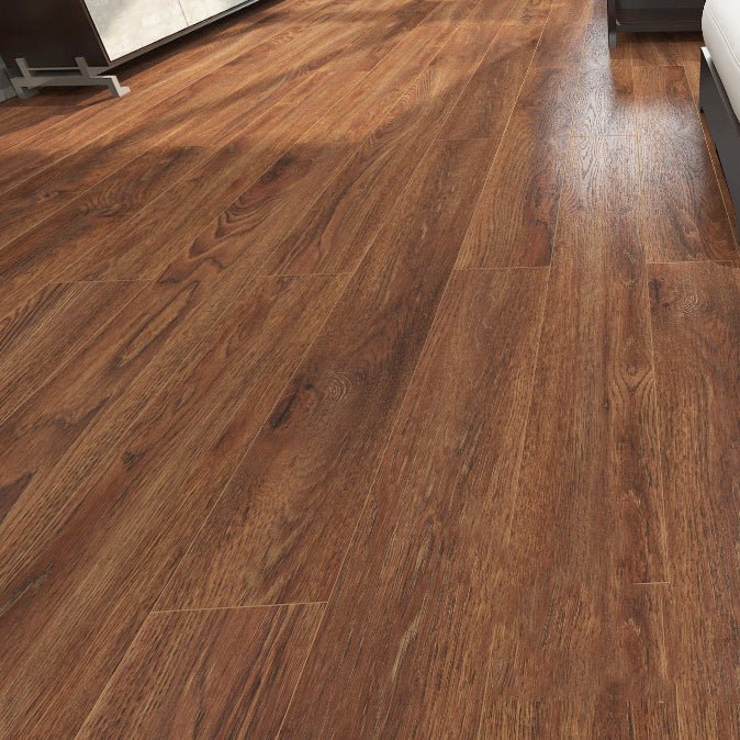 Brown Laminate Flooring Scratch Resistant Natural Oak Laminate with Click Lock