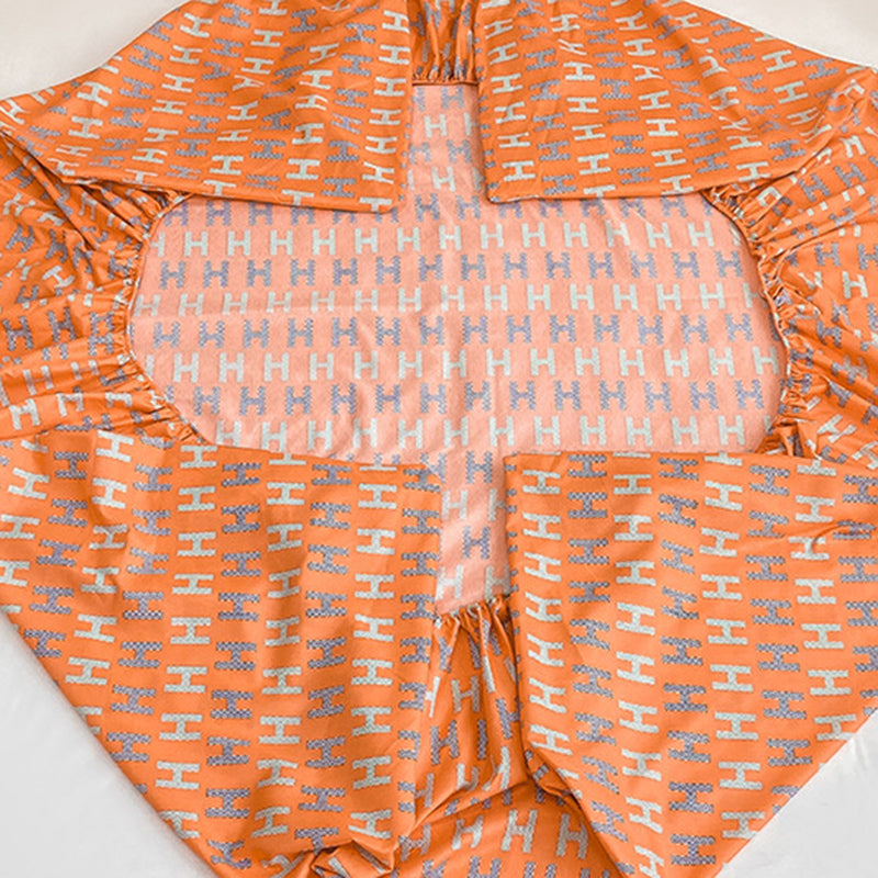 Twill Cotton Bed Sheet Set Breathable Sheet 1 Piece Fitted Sheet