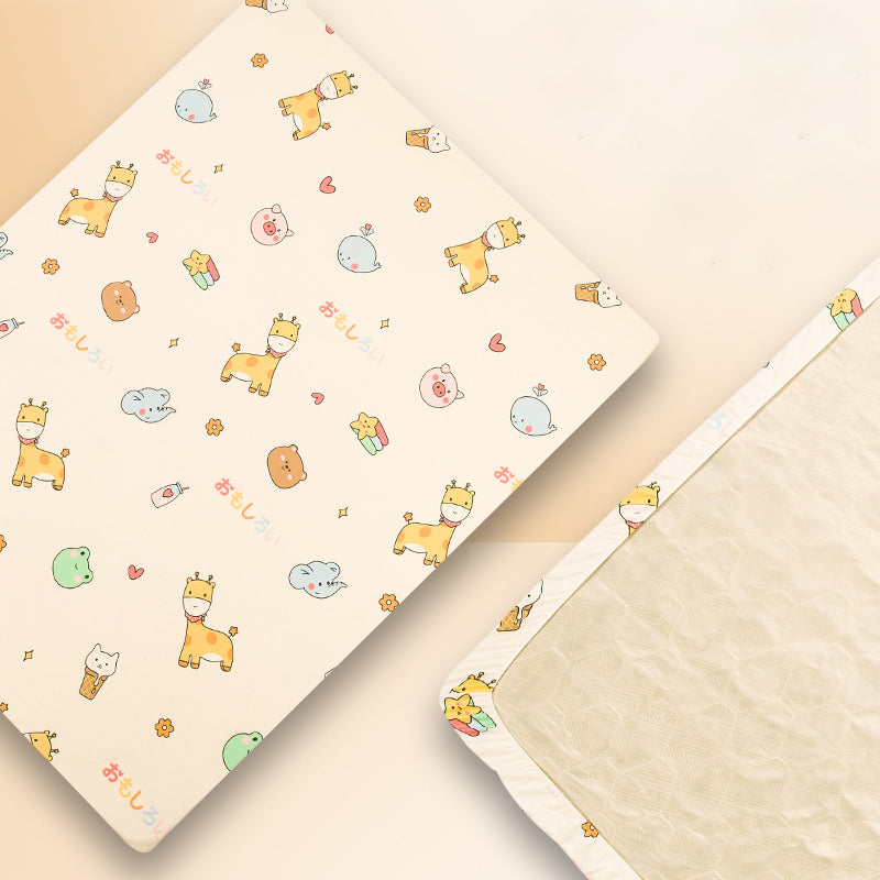 1-Piece Fitted Sheet Cotton Twill Fade Resistant Printing Soft Fitted Sheet