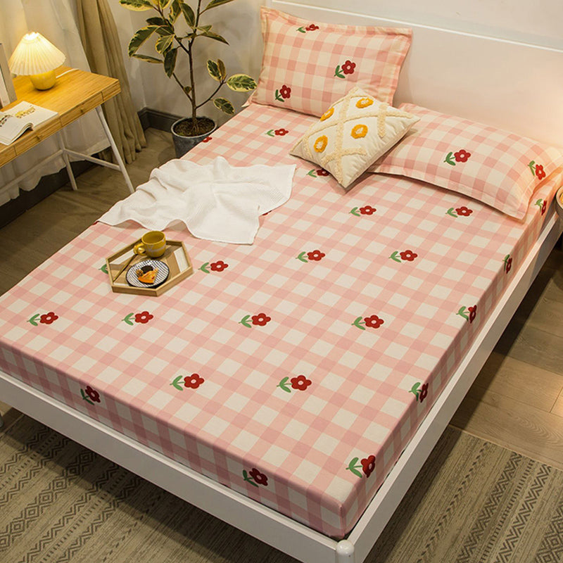 1-Piece Fitted Sheet Cotton Twill Fade Resistant Printing Soft Fitted Sheet