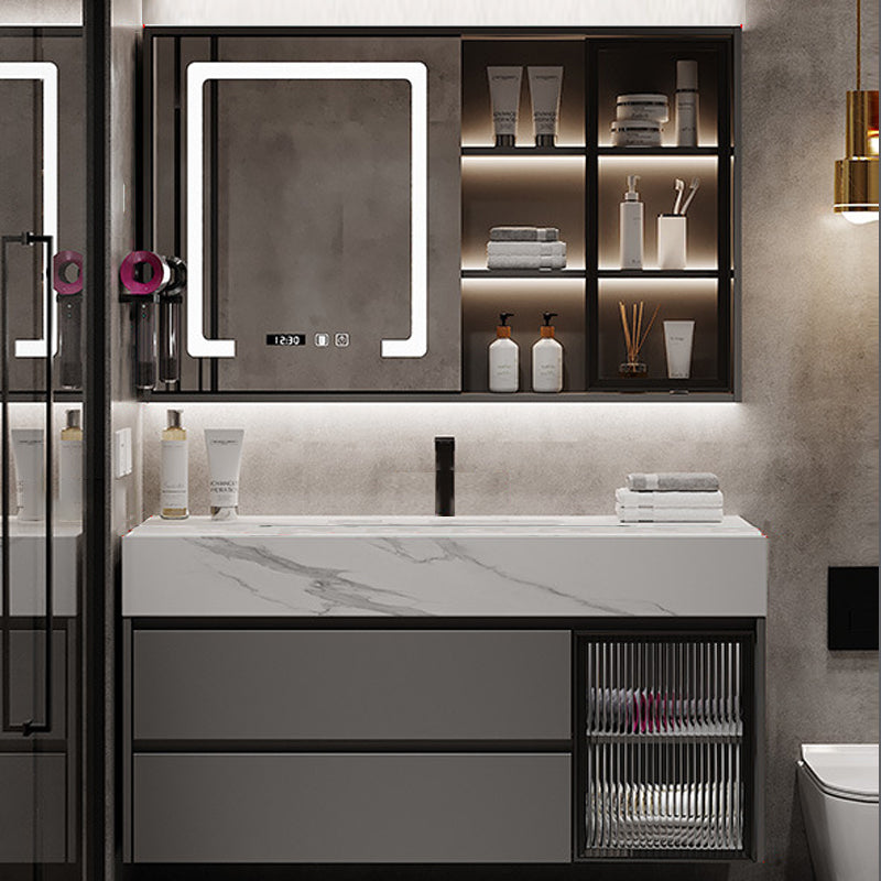 Modern Wall-Mounted Vanity Mirror Cabinet Sink Bathroom Vanity Cabinet