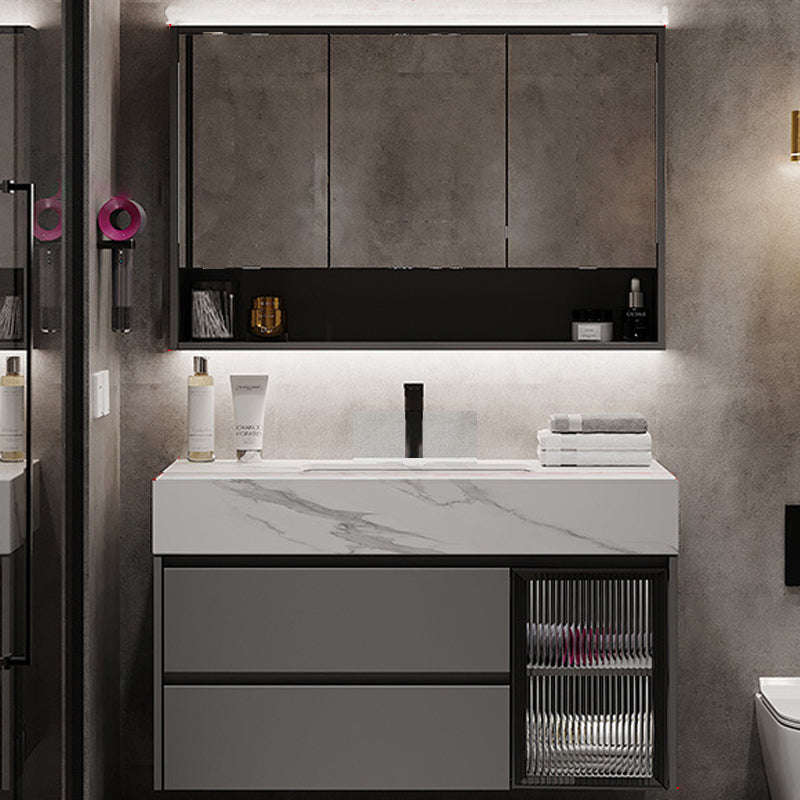 Modern Wall-Mounted Vanity Mirror Cabinet Sink Bathroom Vanity Cabinet