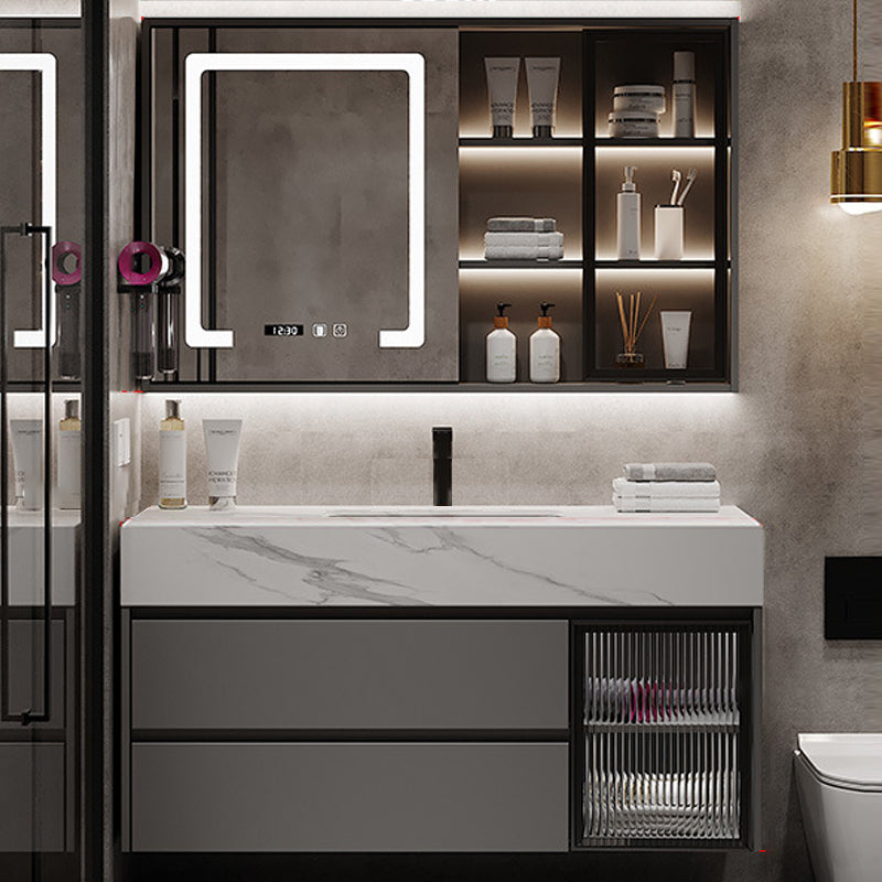 Modern Wall-Mounted Vanity Mirror Cabinet Sink Bathroom Vanity Cabinet