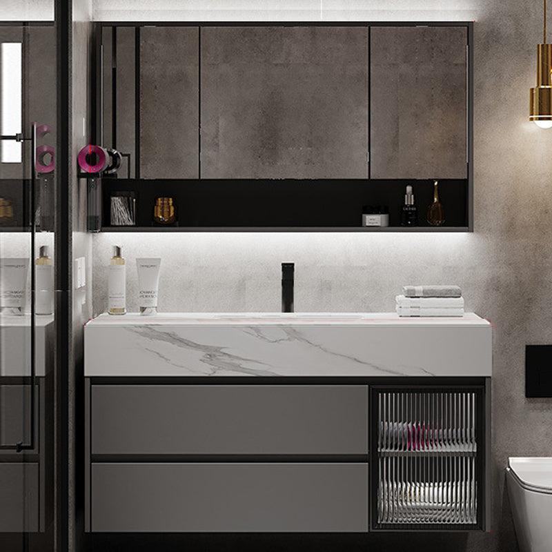 Modern Wall-Mounted Vanity Mirror Cabinet Sink Bathroom Vanity Cabinet