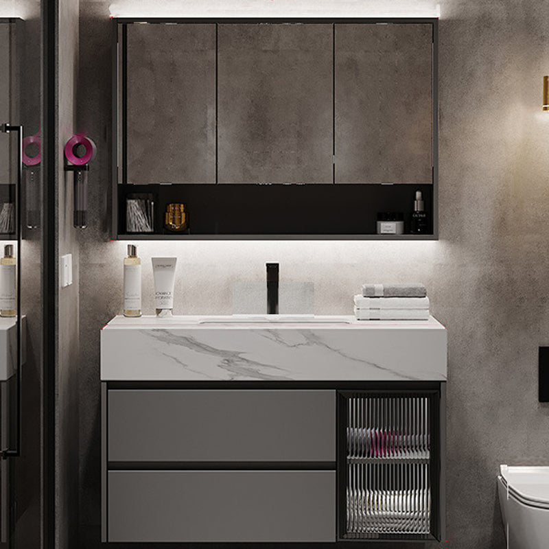 Modern Wall-Mounted Vanity Mirror Cabinet Sink Bathroom Vanity Cabinet