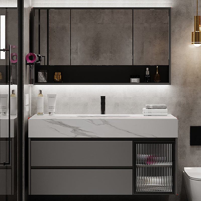 Modern Wall-Mounted Vanity Mirror Cabinet Sink Bathroom Vanity Cabinet