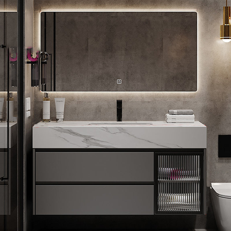 Modern Wall-Mounted Vanity Mirror Cabinet Sink Bathroom Vanity Cabinet