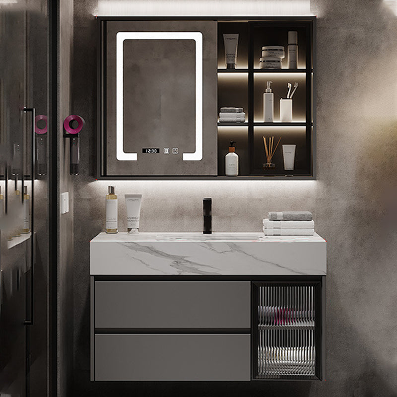 Modern Wall-Mounted Vanity Mirror Cabinet Sink Bathroom Vanity Cabinet