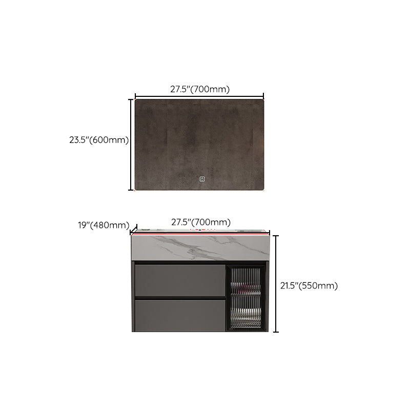 Modern Wall-Mounted Vanity Mirror Cabinet Sink Bathroom Vanity Cabinet