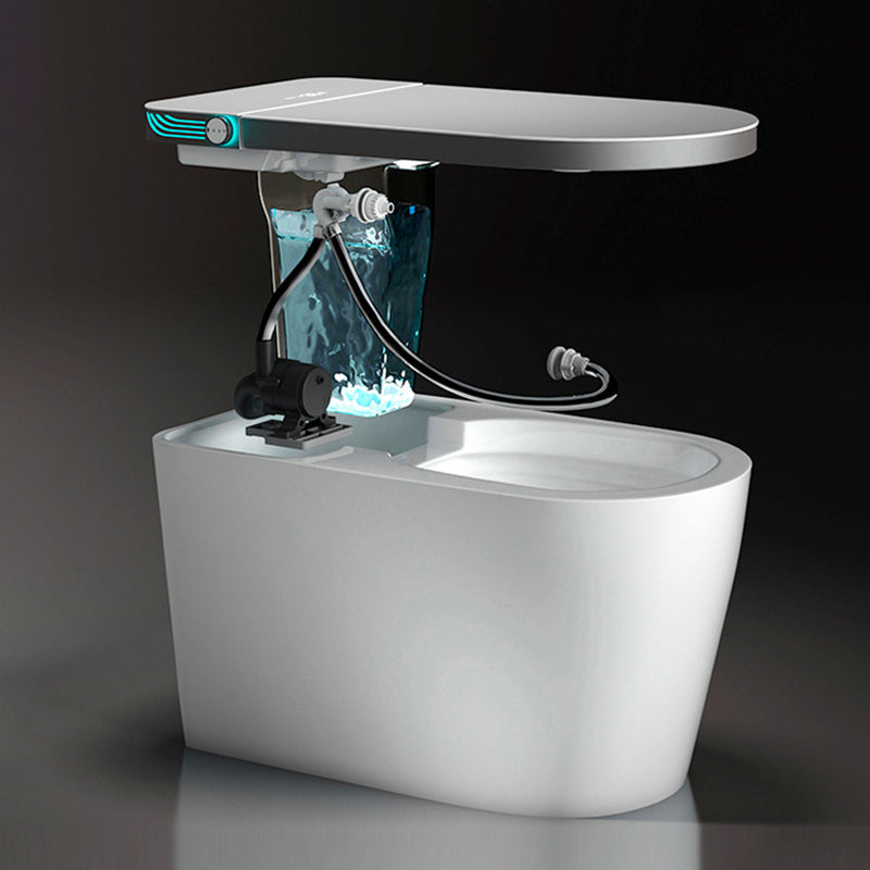 Modern Floor Mounted Toilet Bowl ABS Siphon Jet All-In-One Toilet