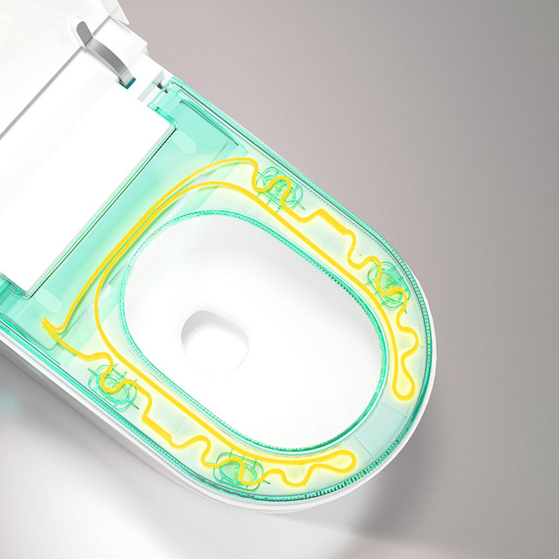 Modern Floor Mounted Toilet Bowl ABS Siphon Jet All-In-One Toilet