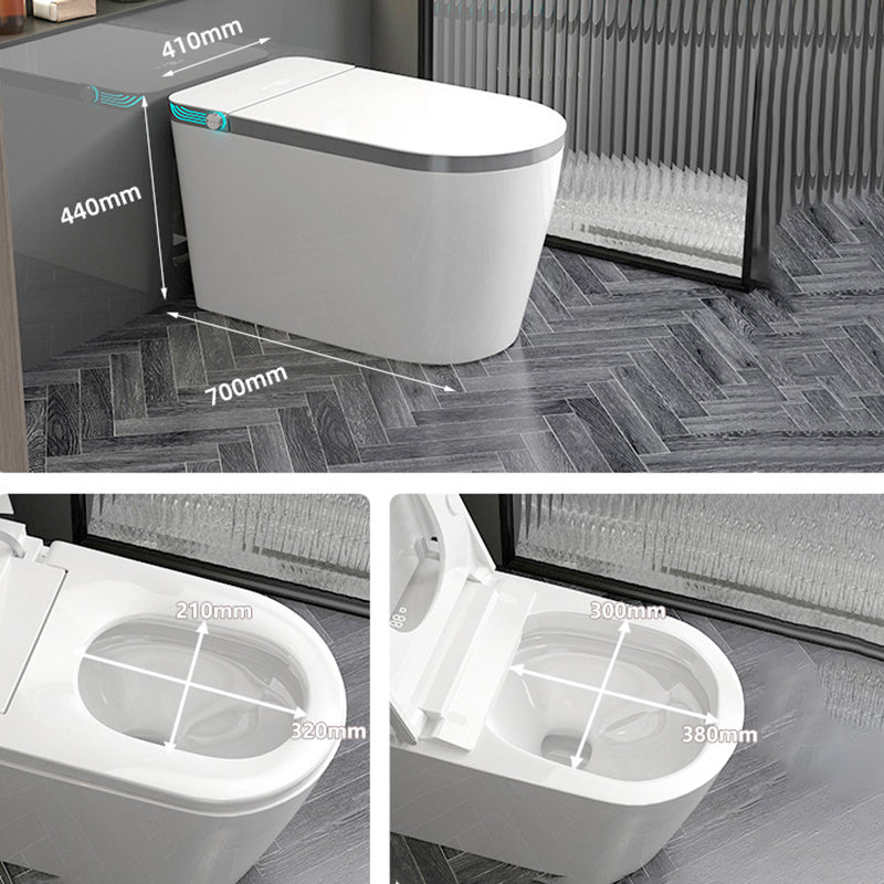 Modern Floor Mounted Toilet Bowl ABS Siphon Jet All-In-One Toilet