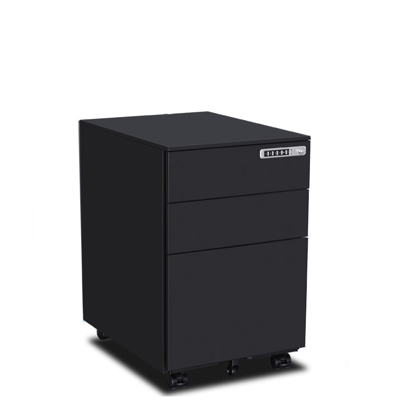 Contemporary Steel File Cabinet File Pedestal Filing Cabinet with Lock and Storage