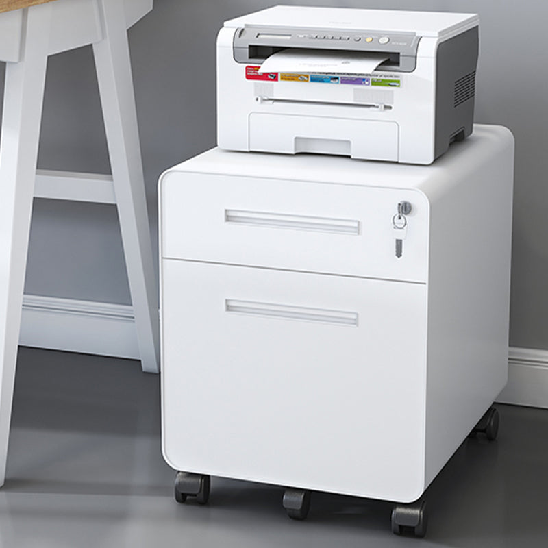Contemporary Steel File Cabinet File Pedestal Filing Cabinet with Lock and Storage