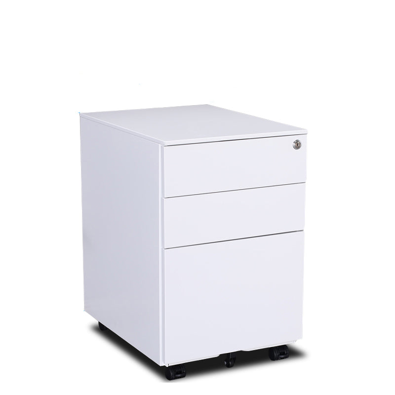 Contemporary Steel File Cabinet File Pedestal Filing Cabinet with Lock and Storage